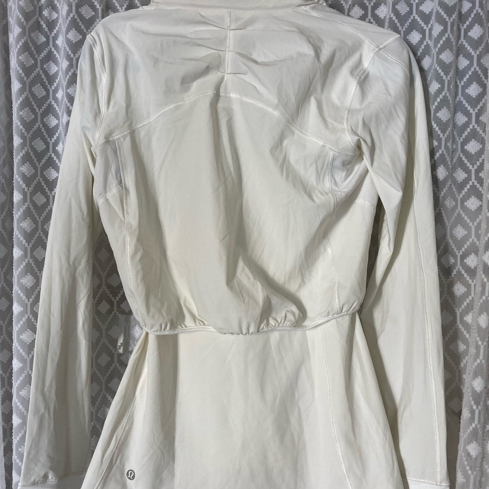 lululemon white jacket with hood